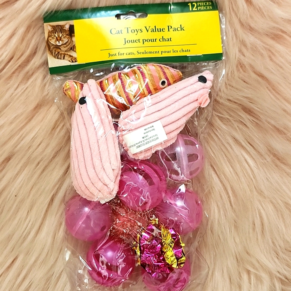 Brand New WALMART CATNIP CAT TOYS VALUE PACK-12CT